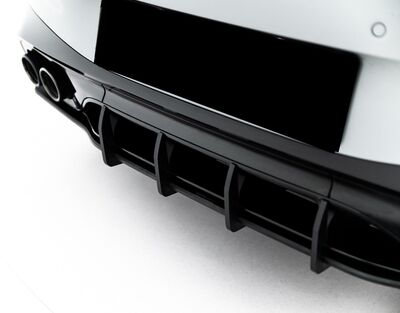 LAME DE PARE CHOC ARRIERE TYPE DIFFUSEUR MERCEDES CLE COUPE C236 53AMG AERO PHASE 1 "DTM LOOK "CNC" (2023+)