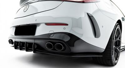 LAME DE PARE CHOC ARRIERE TYPE DIFFUSEUR MERCEDES CLE COUPE C236 53AMG AERO PHASE 1 "DTM LOOK "CNC" (2023+)