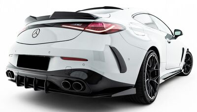 LAME DE PARE CHOC ARRIERE TYPE DIFFUSEUR MERCEDES CLE COUPE C236 53AMG AERO PHASE 1 "DTM LOOK "CNC CUPWINGS" (2023+)