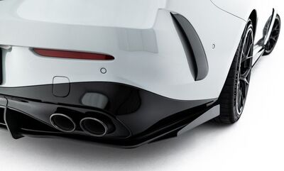 LAME DE PARE CHOC ARRIERE TYPE DIFFUSEUR MERCEDES CLE COUPE C236 53AMG AERO PHASE 1 "DTM LOOK "CNC CUPWINGS" (2023+)