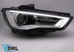 PHARES A LEDS TUBE LIGHT "REAL DRL" BLACKLINE AUDI A3 8V PHASE 1 -avec vrais feux de jour- POUR CONVERSION DES PHARES HALOGENES D'ORIGINE AU XENON (2012/04-2016)