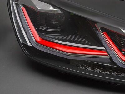 PHARES A LEDS FULL LEDS  "REAL DRL" VW GOLF VII PHASE 1  (avec vrais feux de jour et clignotants DTS -Dynamic turn system-) REDLINE OU SILVER LINE (2012/02-2017)