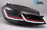 PHARES A LEDS FULL LEDS  "REAL DRL" VW GOLF VII PHASE 1  (avec vrais feux de jour et clignotants DTS -Dynamic turn system-) REDLINE OU SILVER LINE (2012/02-2017)