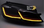 PHARES A LEDS FULL LEDS  "REAL DRL" VW GOLF VII PHASE 1  (avec vrais feux de jour et clignotants DTS -Dynamic turn system-) REDLINE OU SILVER LINE (2012/02-2017)