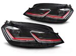 PHARES A LEDS FULL LEDS  "REAL DRL" VW GOLF VII PHASE 1  (avec vrais feux de jour et clignotants DTS -Dynamic turn system-) REDLINE OU SILVER LINE (2012/02-2017)