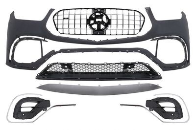 PARE CHOC AVANT MERCEDES GLE W167 (SUV) OU GLE C167 (COUPE) LOOK M DESIGN PHASE 1  (05-2019/06-2023)