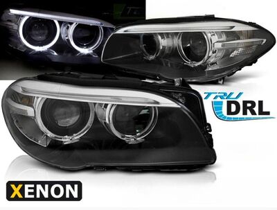 PHARES A LEDS DEVIL EYES "REAL DRL" XENON BMW SERIE 5 F10/F11 PHASE 1 (2010/07-2013)