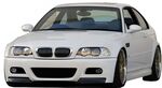 PARE CHOC AVANT BMW E46 COUPE M3 AVEC INSERTS CARBONE (2001/2007)