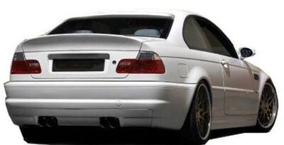 PARE CHOC ARRIERE BMW E46 COUPE/CABRIOLET TYPE M SPIRIT DUAL OU QUAD (1998/2007)