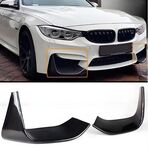 SPLITTERS AVANT INFERIEURS A PEINDRE,PIANO BLACK OU EN CARBONE BMW M3 F80 OU M4 F82 (2014/2019)
