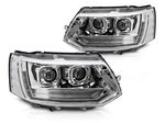 PHARES A LEDS TUBE LIGHT "REAL DRL" FULL LEDS  VW BUS T5 FACELIFT VERSION 4 (avec feux de jour et clignotants DTS-Dynamic Turn Signal) (2010/2015)