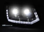 PHARES A LEDS TUBE LIGHT "REAL DRL" FULL LEDS  VW BUS T5 FACELIFT VERSION 4 (avec feux de jour et clignotants DTS-Dynamic Turn Signal) (2010/2015)