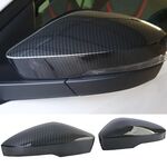 COQUES DE RETROS PIANO BLACK OU  CARBONE LOOK SKODA OCTAVIA 5E (2013/2020) (REMPLACEMENT)