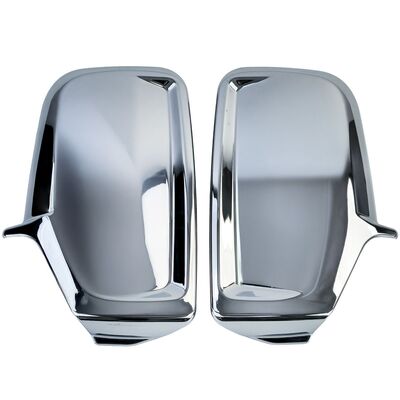 COQUES CHROMEES POUR RETROVISEURS MERCEDES SPRINTER W906 (2006/2018) VW CRAFTER 2E (2006/2016)