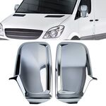 COQUES CHROMEES POUR RETROVISEURS MERCEDES SPRINTER W906 (2006/2018) VW CRAFTER 2E (2006/2016)