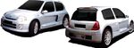 KIT CARROSSERIE COMPLET LARGE RENAULT CLIO II 3 PORTES PHASE 1 LOOK V6 (1998/2001)