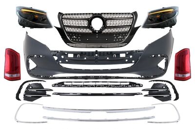 KIT CARROSSERIE MERCEDES VITO W447 STANDARD FRONT FACE LIGHTS (2014/2023)