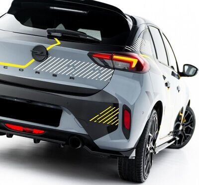 LAME DE PARE CHOC ARRIERE OPEL CORSA F STANDARD PHASE 2 "DTM LOOK" (08-2023+)