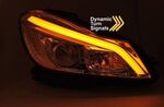 PHARES A LEDS TUBE LIGHT "REAL DRL" MERCEDES CLASSE C W204 PHASE 2 avec clignotants DTS - Dynamic Turn System - (03-2011/2014)