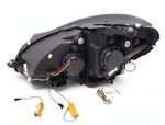 PHARES A LEDS TUBE LIGHT "REAL DRL" MERCEDES CLASSE C W204 PHASE 2 avec clignotants DTS - Dynamic Turn System - (03-2011/2014)
