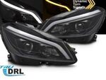 PHARES A LEDS TUBE LIGHT "REAL DRL" MERCEDES CLASSE C W204 PHASE 2 avec clignotants DTS - Dynamic Turn System - (03-2011/2014)