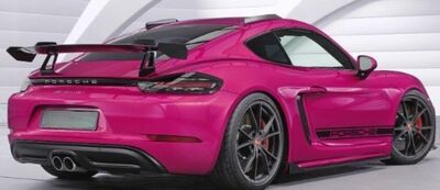AILERON DE COFFRE A COL DE CYGNE PORSCHE CAYMAN 718 "CS STYLE" (2016/2025)