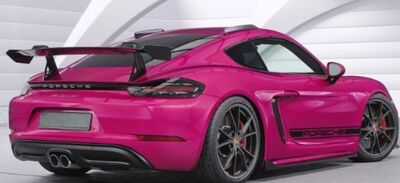 AILERON DE COFFRE A COL DE CYGNE PORSCHE CAYMAN 718 "CS STYLE" (2016/2025)