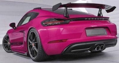 AILERON DE COFFRE A COL DE CYGNE PORSCHE CAYMAN 718 "CS STYLE" (2016/2025)