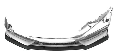 LAME DE PARE CHOC AVANT HONDA CIVIC X SPORT HATCHBACK "CUP" CS STYLE (2015/2021)