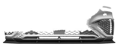 LAME DE PARE CHOC AVANT GENESIS GV70 SPORT (JK1) "CUP" CS STYLE (2024+)