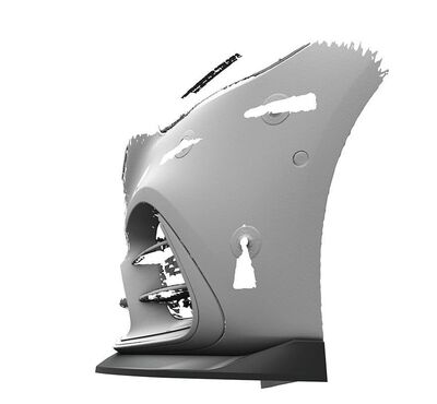 LAME DE PARE CHOC AVANT MERCEDES CLASSE S W223 AMG LINE PHASE 1 CS STYLE (2021+)