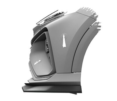 LAME DE PARE CHOC AVANT MG MARVEL R PHASE 1 "CUP" CS STYLE (2021+)