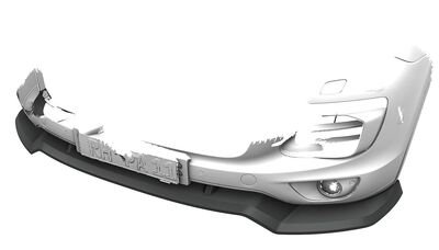 LAME DE PARE CHOC AVANT PORSCHE CAYENNE 958 STANDARD PHASE 2 CS STYLE "CUP" (2014/2018)