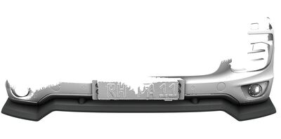 LAME DE PARE CHOC AVANT PORSCHE CAYENNE 958 STANDARD PHASE 2 CS STYLE "CUP" (2014/2018)