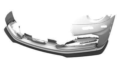 LAME DE PARE CHOC AVANT PORSCHE 992 TARGA/CABRIO PHASE 2 CS STYLE "CUP" (2024+)