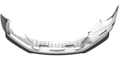 LAME DE PARE CHOC AVANT PORSCHE 992 TARGA/CABRIO PHASE 2 CS STYLE "CUP" (2024+)