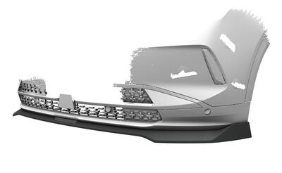 LAME DE PARE CHOC AVANT OPEL GRANDLAND PHASE 2 "CUP" CS STYLE (06-2021/2024) OPEL GRANDLAND PHASE 3 "CUP" CS STYLE (2024+)