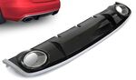 DIFFUSEUR DE PARE CHOC ARRIERE EN ABS AVEC EMBOUTS D'ECHAPPEMENT LOOK RS4 POUR AUDI A4 B8/8K2 FACELIFT BERLINE OU AVANT (Sauf Sline).DUAL TYPE RS4 (2011/2015)