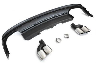 DIFFUSEUR DE PARE CHOC ARRIERE POUR AUDI A5 COUPE OU SPORTBACK PHASE 2 ( SAUF S LINE S5 ET RS5 ) QUAD LOOK S5 (08-2011/02-2015)