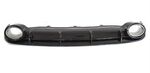 DIFFUSEUR DE PARE CHOC ARRIERE EN PU-RIM LOOK RS6 AVEC EMBOUTS OVALES POUR AUDI A6 4G STANDARD PHASE 1 (2011/09-2014) OU A6 4G STANDARD/SLINE/S6 PHASE 2 (10-2014/2019)