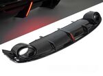 DIFFUSEUR DE PARE CHOC ARRIERE LOOK DTM "STOP LIGHTS" AUDI A7 4G PHASE 1 STANDARD (2010/2014)