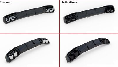 DIFFUSEUR DE PARE CHOC ARRIERE AUDI A6 4K C8 + EMBOUTS D'ECHAPPEMENT FACTICES (2018/2025)