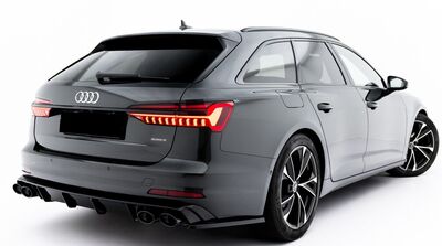 DIFFUSEUR DE PARE CHOC ARRIERE AUDI A6 4K C8 + EMBOUTS D'ECHAPPEMENT FACTICES (2018/2025)