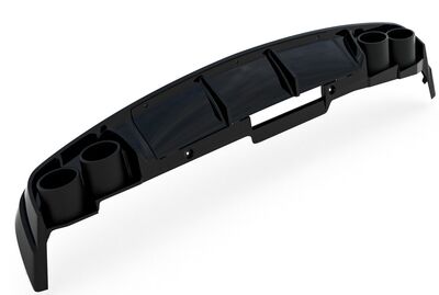 DIFFUSEUR DE PARE CHOC ARRIERE AUDI A6 4K C8 + EMBOUTS D'ECHAPPEMENT FACTICES (2018/2025)