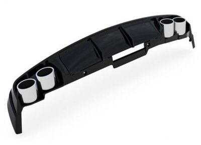 DIFFUSEUR DE PARE CHOC ARRIERE AUDI A6 4K C8 + EMBOUTS D'ECHAPPEMENT FACTICES (2018/2025)