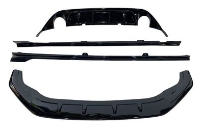 KIT CARROSSERIE VW GOLF VII STANDARD PHASE 1 "LIGHT" EUROLINE GLOSS BLACK FINISH (2012-02/2017)