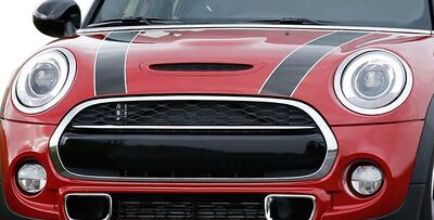 SUPPORT DE PLAQUE EN ABS GLOSSY BLACK BMW MINI F55/F56/F57 (2014/2021)