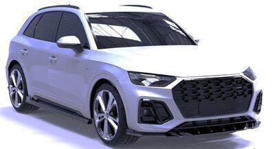 JEU DE BAS DE CAISSE (RAJOUTS EN ABS) AUDI Q5 S LINE OU AUDI SQ5 FY PHASE 2 SUV OU SPORTBACK PHASE 2 GCPA DESIGN (02-2021/2024)