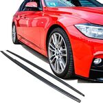 JEU DE BAS DE CAISSE (RAJOUTS EN ABS) BMW SERIE 3 F30/F31/F80 LOOK "M PERFORMANCE" PIANO BLACK FINISH (2011/2019)