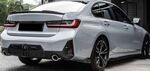 DIFFUSEUR ARRIÈRE BMW SÉRIE 3 G20/G21 PACK M PHASE 2 LCI DUPLEX/DUAL PIANO BLACK FINISH LOOK MP (07-2022+)